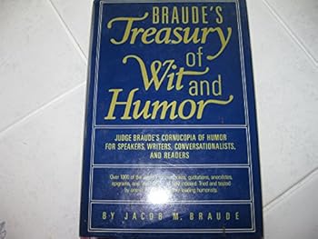 Hardcover Braude's Treasury of Wit and Humor Book