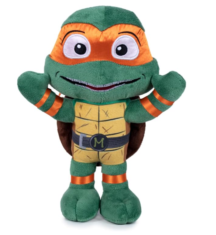 Famosa Softies   Peluche de Las Tortugas Ninja, Mide 22cm, con Detalles, para Regalar a niños de Cualquier Edad. Donatello Michelangelo Raphael Leonardo. Modelo Surtido