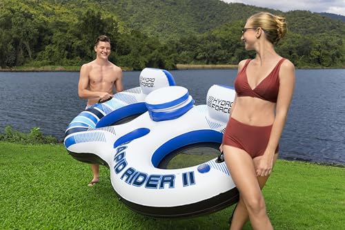 Tubo Doble Rapid Rider de Bestway flotador gigante de 2.51 m x 1.32 m para piscina y río 6