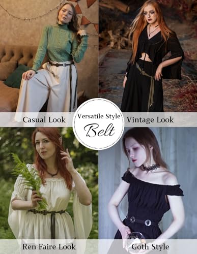 Scarlet Darkness Women Renaissance Belts Waist Belts for Dresses Bohemian Style Waist Belt3