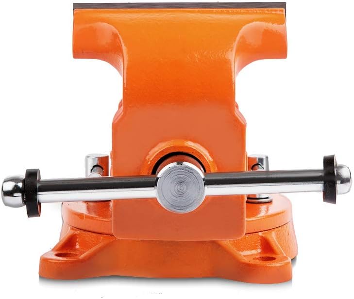 Suреr Bіg Clеаrаnсе! Forward 5-Inch Bench Vise Ductile Iron with Channel Steel and 360-Degree Swivel Base HY-30505-5In (5)