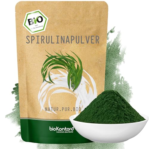 Spirulina Pulver BIO 500 g I 100% natürlich und rein - aus kontrolliert biologischem Anbau I ohne Zusatzstoffe I von bioKontor