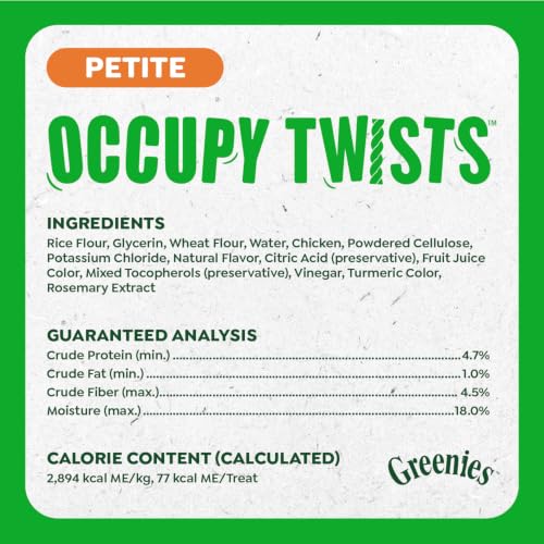 Greenies Occupy Twists Petite Breed Dog Treats, Chicken Flavor, 40 Count - image 7