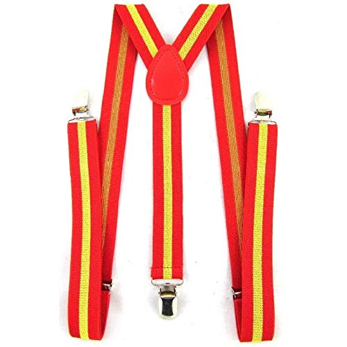 LIRIO Tirantes Bandera de España. Ajustables. Anchura: 25 mm. Moda y glamour con los colores de la bandera de España.