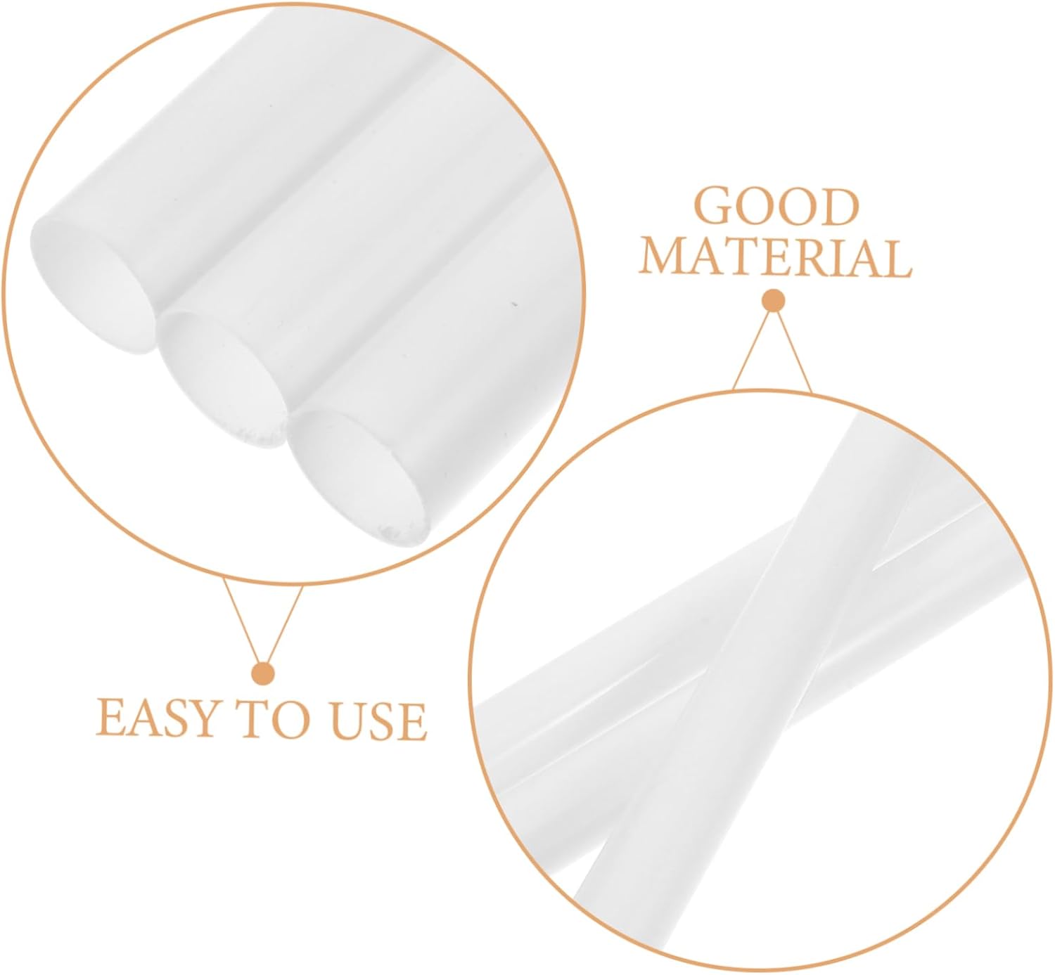 KAILIKETIY 3pcs PVC Poster Tubes with Caps 51CM Long 3CM Diameter Mailing Tubes for Art Prints Blueprint Storage Sturdy Shipping for Artwork