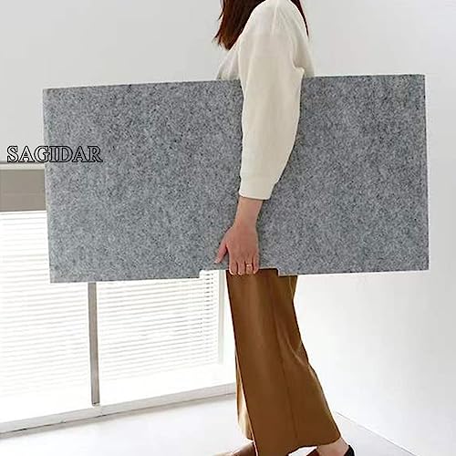 Panneau de séparation bureau feutre pliable pour concentration - 6