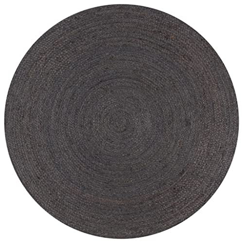 Alfombras Redondas Yute Gris Marca vidaXL