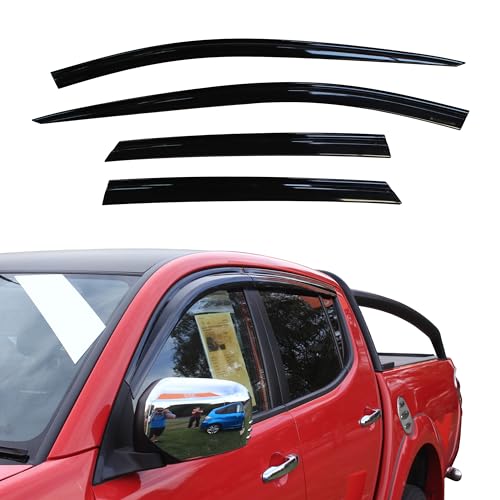 Deflectores de viento Mitsubishi L200 para ventilar la cabina en rutas de montaña