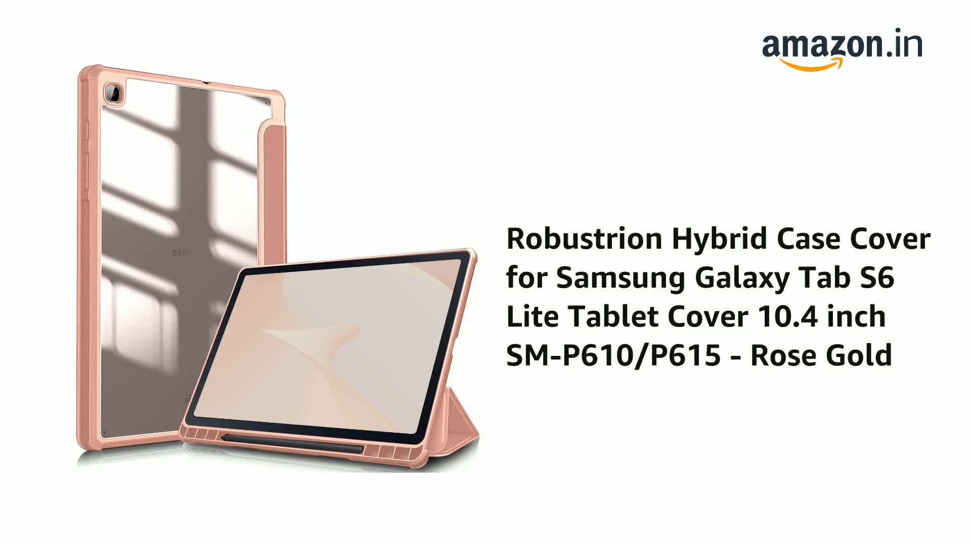 Robustrion Hybrid Case Cover for Samsung Galaxy Tab S6 Lite Tablet