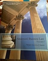 Anderson's Business Law Volume 1 1337048313 Book Cover