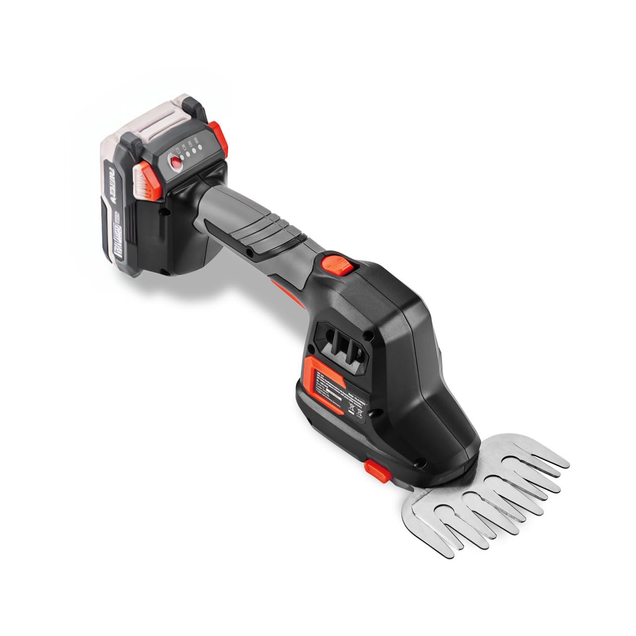 FUXTEC Tijeras de Podar a Batería 20V FX-E1HHS20 | Espada de 20 cm | Peso 0,67 kg | Incluye Accesorio Cortasetos y Cortabordes | Sin Batería ni Cargador