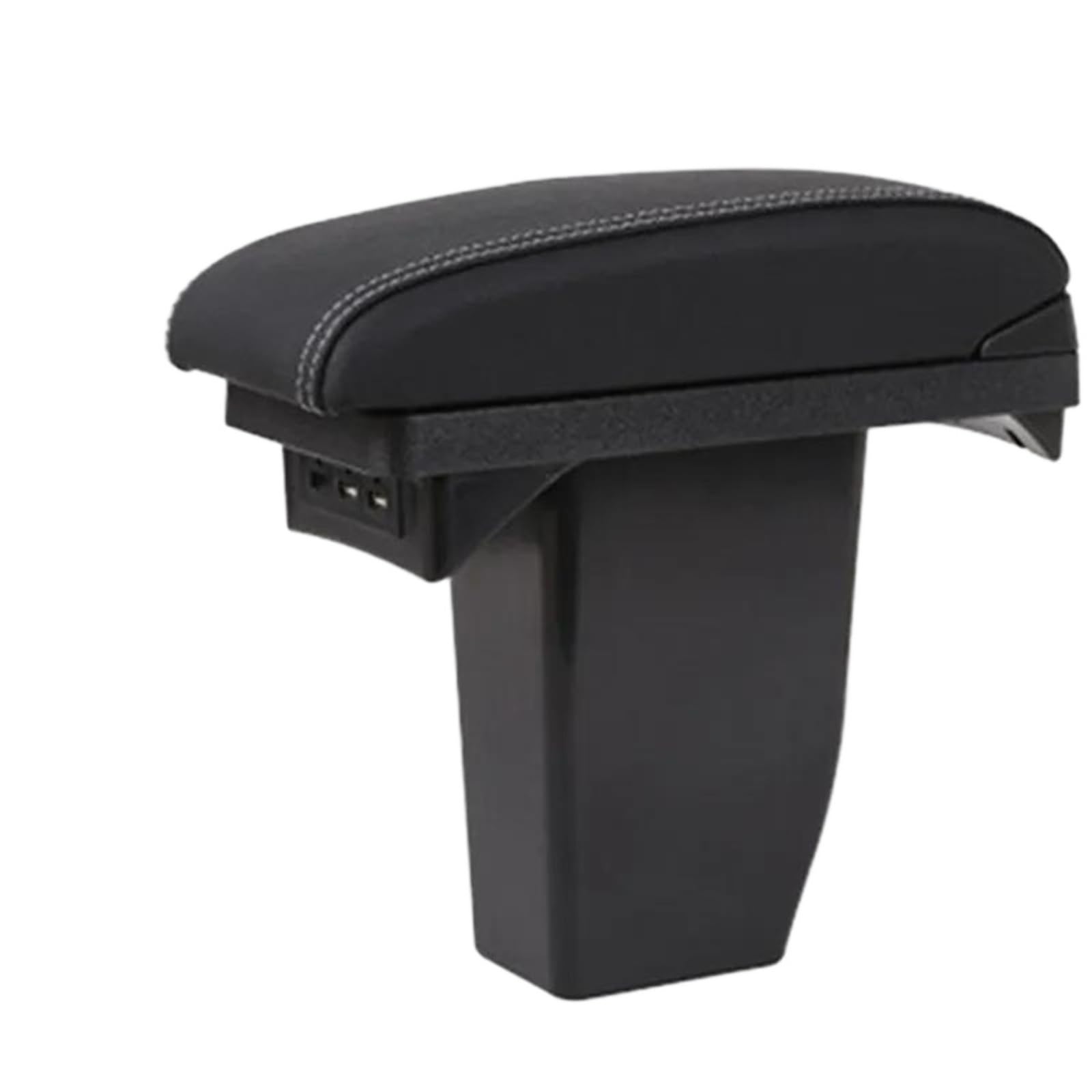 Console Centrale Bracciolo Scatola per Peugeot 2008 Segreteria Auto Box Bracciolo Nero Box di Archiviazione Centrale per Auto Centro Console Modifica con Accessori USB (White Line)