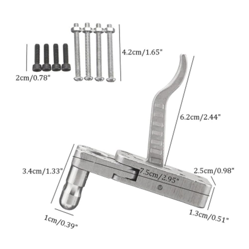 Dispositivo de liberación de acero inoxidable para el área al aire libre pulido DIY gatillo herramienta pulsera tiro arco accesorios