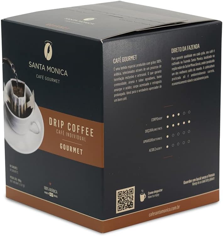 Café Santa Mônica Drip Coffee Gourmet 10 sachês