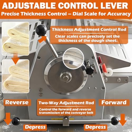 Commercial dough sheeter machine
