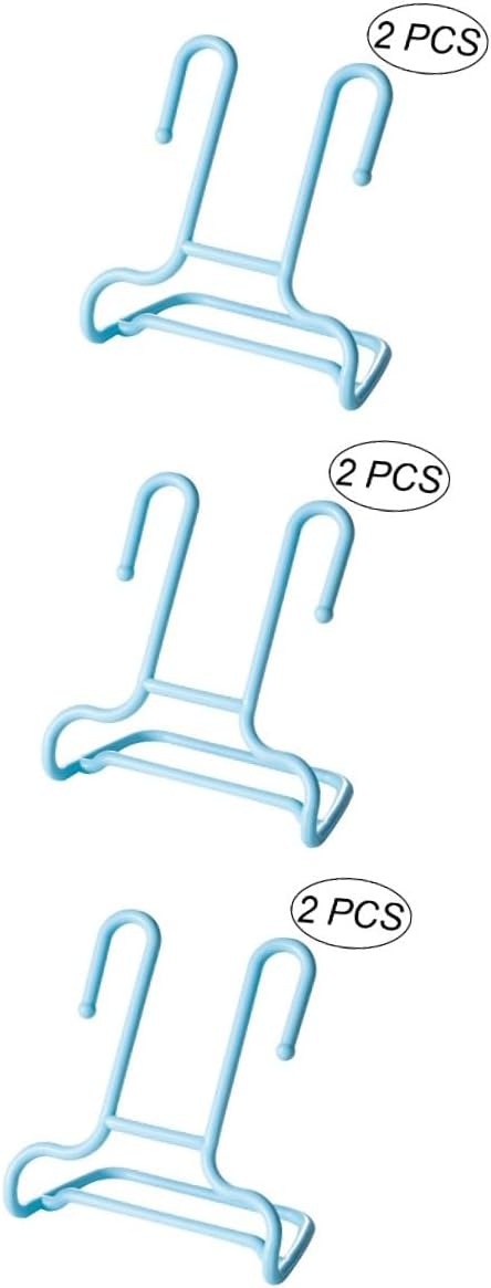 KOMBIUDA 6 Pcs Hanging Shoe Organizer Kids Footwear Rack Pp No Corner Sturdy Closet Door Organizer Drying Entryway