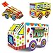 Produktbild PMSMT Karton Auto Neue seltsame Kinder Aufkleber 3 d Spielzeugproduktion 0,17 schönes Spielzeug Motessori pädagogische Simulationsmodell