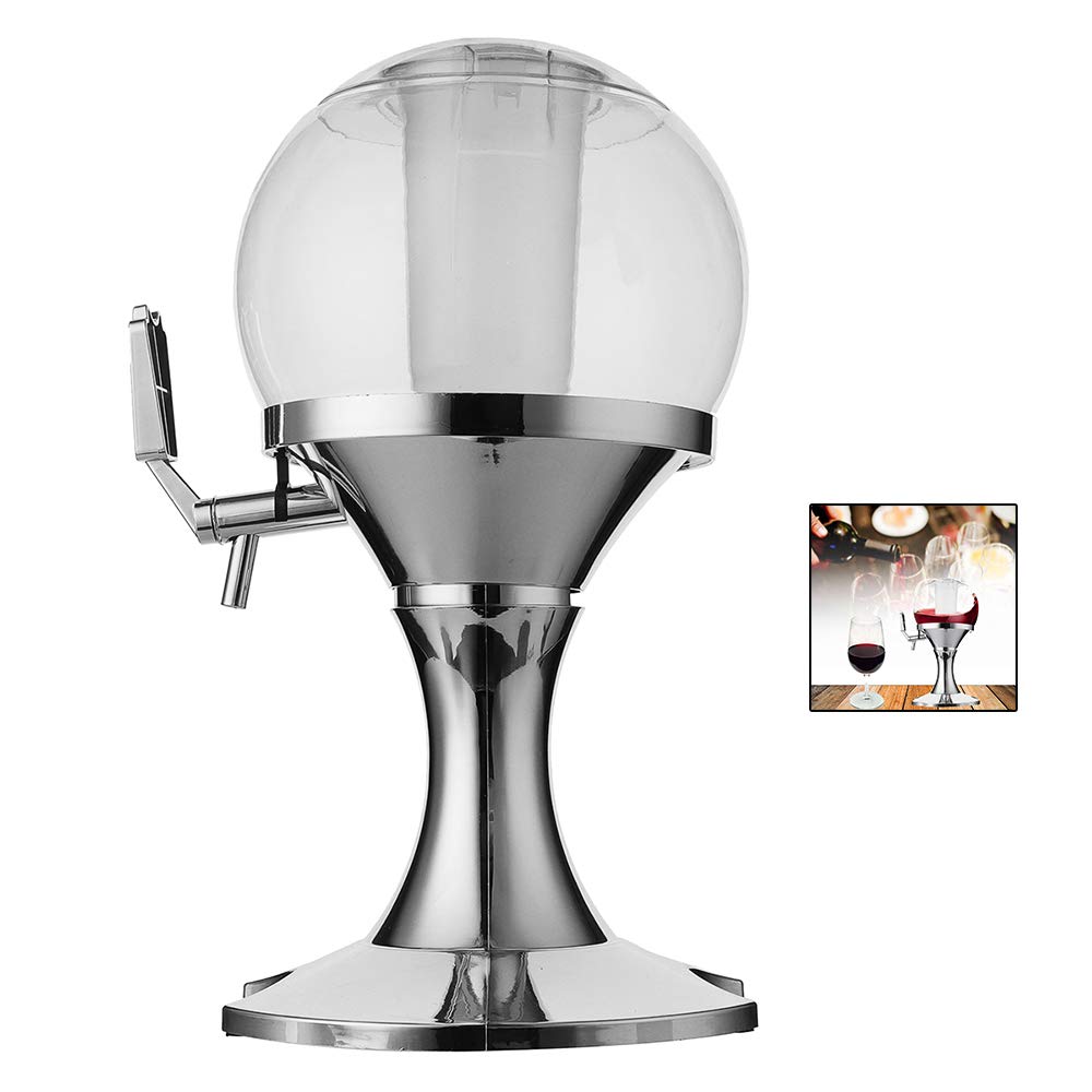 N / A Distributeur de Boissons sphérique pour Machine à Tour à bière, Facile à contrôler, avec Robinet Pro et récipient à Noyau de Glace, Parfait pour Les fêtes à la Maison / 3.5L