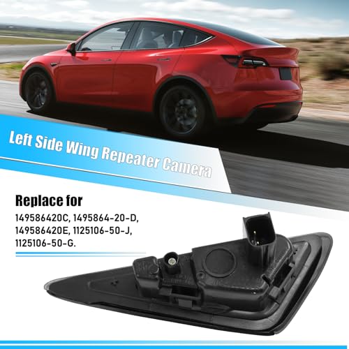 Image of Jaronx for Tesla Left Side Repeater Camera Assembly Model 3 Model Y | Left Front Fender Turn Signal Camera Replacement for Tesla Model 3 /Model Y 2017-2024 Accessories, 1495864-20-C (Left)