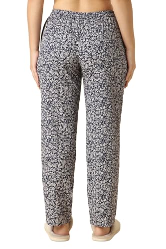 Image of Van Heusen Women's Printed Lounge Pants | Drawstrings & Side Pockets | Ultra Soft Fabric | Relaxed Fit | At home pyjamas | Everyday Comfort | Printed | Style 55306 | Available in Pack of 1 & 2