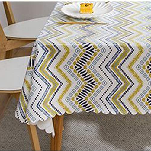 Nappe rectangulaire bohème imperméable en coton lin intérieur extérieur - 5
