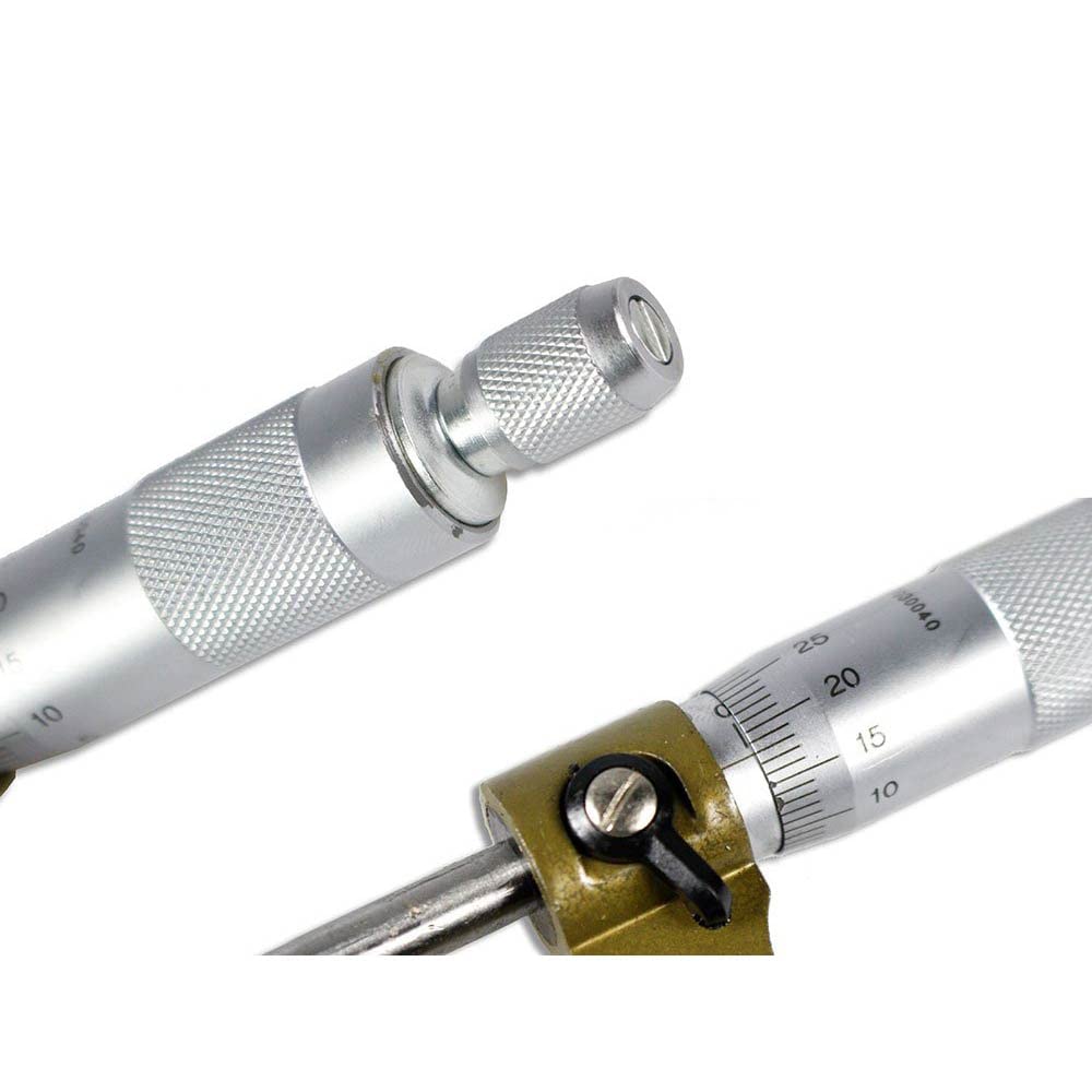 Vetrineinrete® Micrometro calibro per misurazione di precisione 0-25 mm per misurare il diametro interno e spessore esterno metro G12
