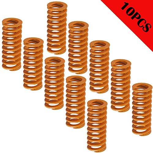 CESFONJER Muelles para impresora 3D de 0,31 pulgadas de diámetro exterior de 0,78 pulgadas de longitud, muelles de compresión M3, carga de luz de tornillo para Creality CR-10 10S S4 Ender 3 (10 PCS)