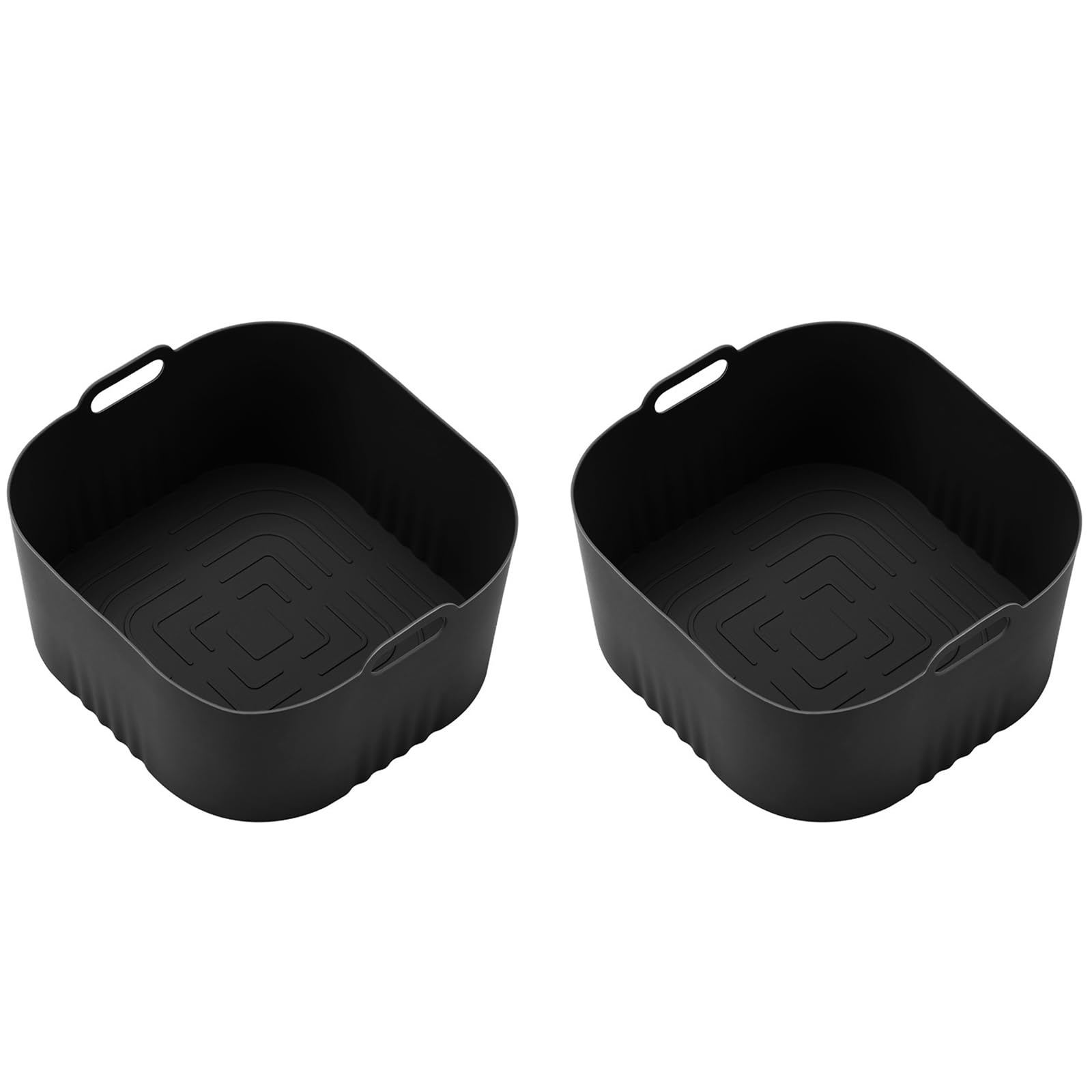TFAOYS 2 Count Silicone Nonstick Air Fryers Pads Silicone Baking Tray Cooking Liners Air Fryers Accessories Baskets Basket