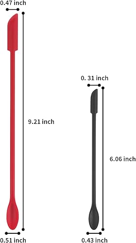 Miniatura 2 de Cuttte - Juego de 2 mini espátulas y 5 cucharas medidoras pequeñas, 2 espátulas de maquillaje para cosméticos y 5 cucharas medidoras pequeñas de