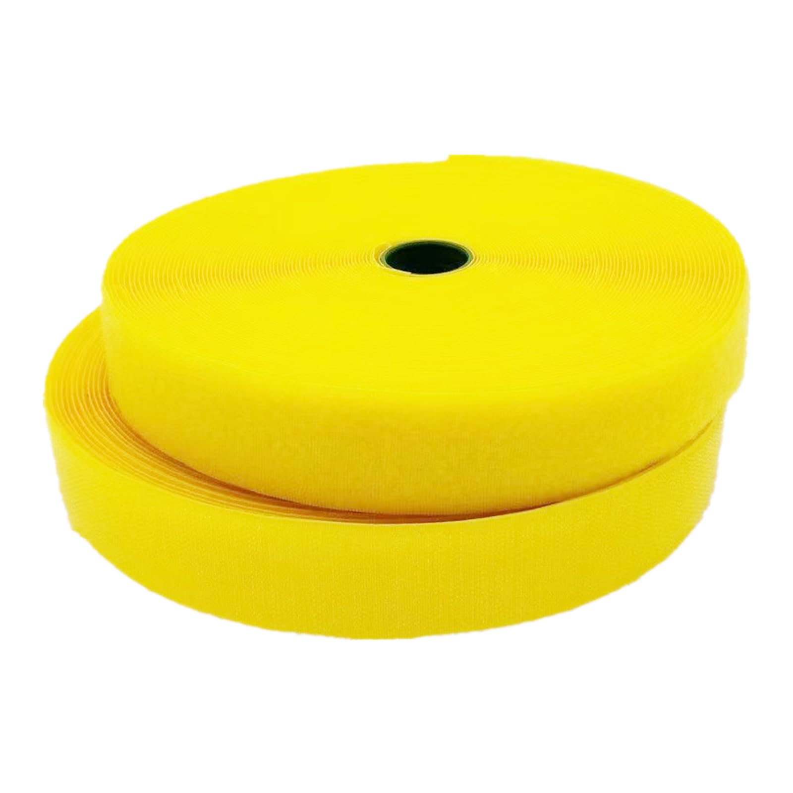Cinta de Tiras Autoadhesivas, Cinta de for Coser de 38 mm, Parte Posterior de Nailon no autoadhesiva(Yellow,38MM x 10 Yards)