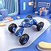 AtomDream Tech Friction Powered Toy Car for Kids, Press and Go Off-Road Push Car, Durable Shock-Resistant Vehicle, No Batteries Required, Toy Car for Boys & Girls Ages 3 （Blue）