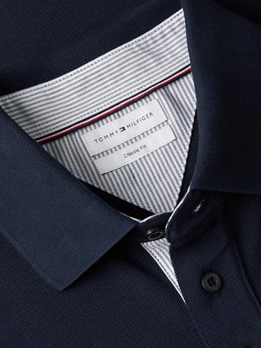 Camisetas polo casuales de manga corta para hombre de Tommy Hilfiger, corte clásico con diseño bordado del escudo miniatura 6