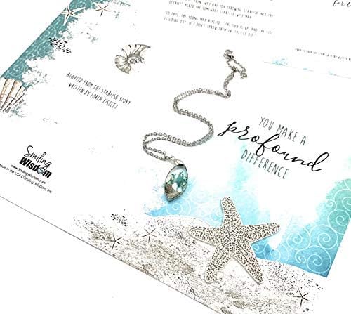 Miniatura 6 de Smiling Wisdom - The Starfish Story - You Make a Profound Difference Tarjeta de felicitación y collar Set de regalo - Mujer