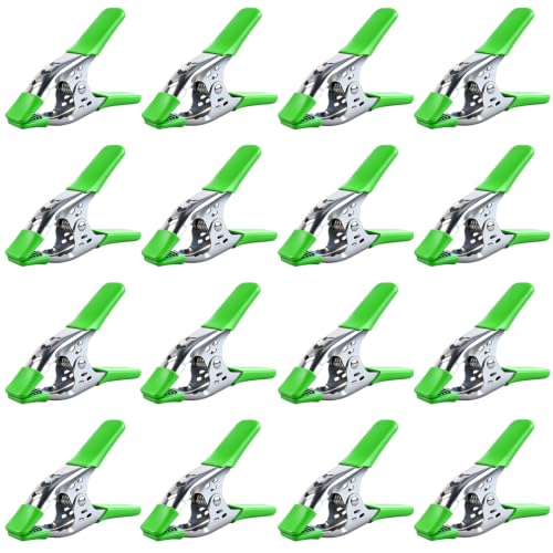Image of 16-Piece 4 inch Spring Clamp, Heavy Duty Metal Spring Clamps, 1.5-inch Jaw Opening Clamps for Backdrop, Pool Cover, Photography