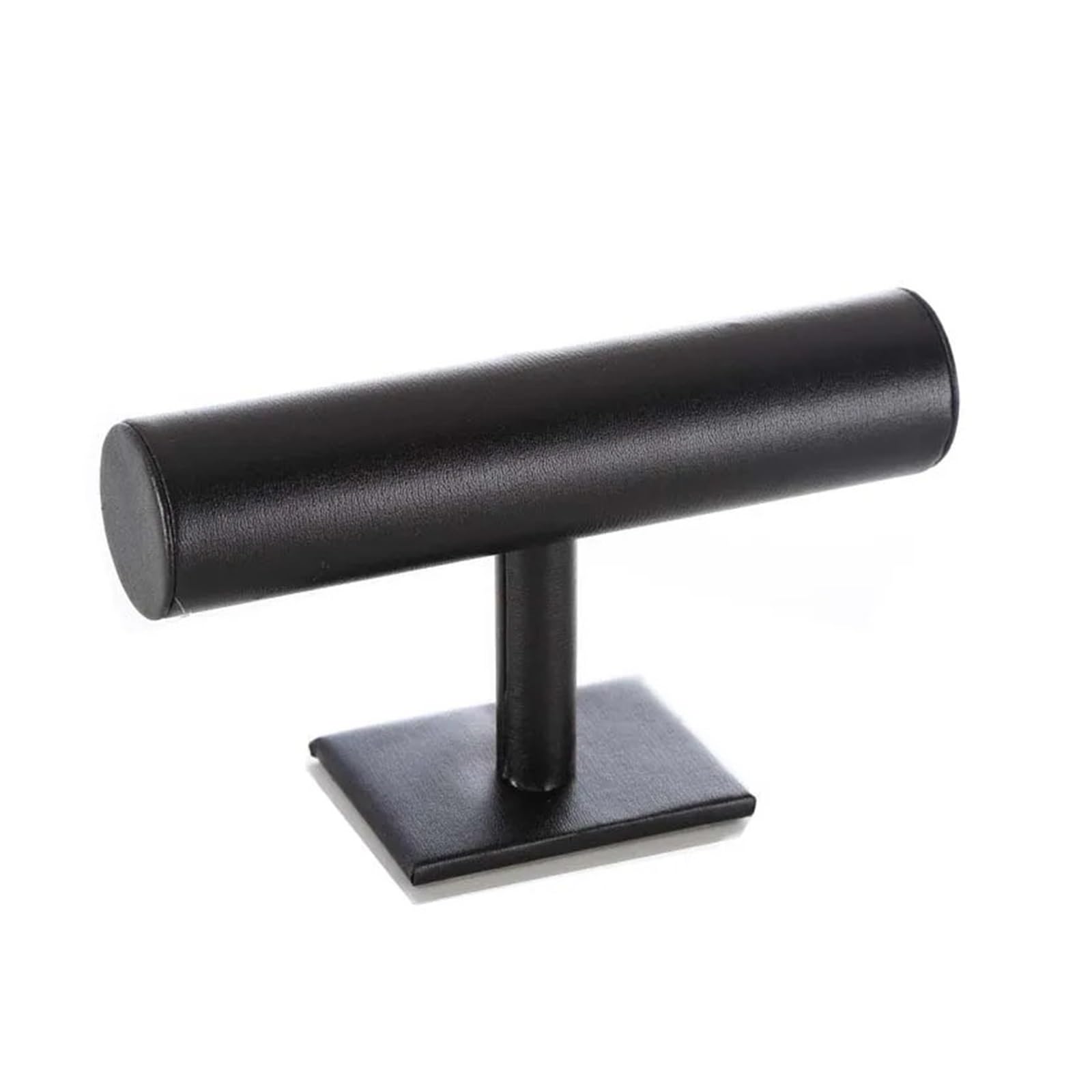 XPJYUA Watch Stand Watch T Bar Rack Jewelry Display Stand Organizer Leatherette Velvet Bracelet Jewellery Holder(Black Velvet)