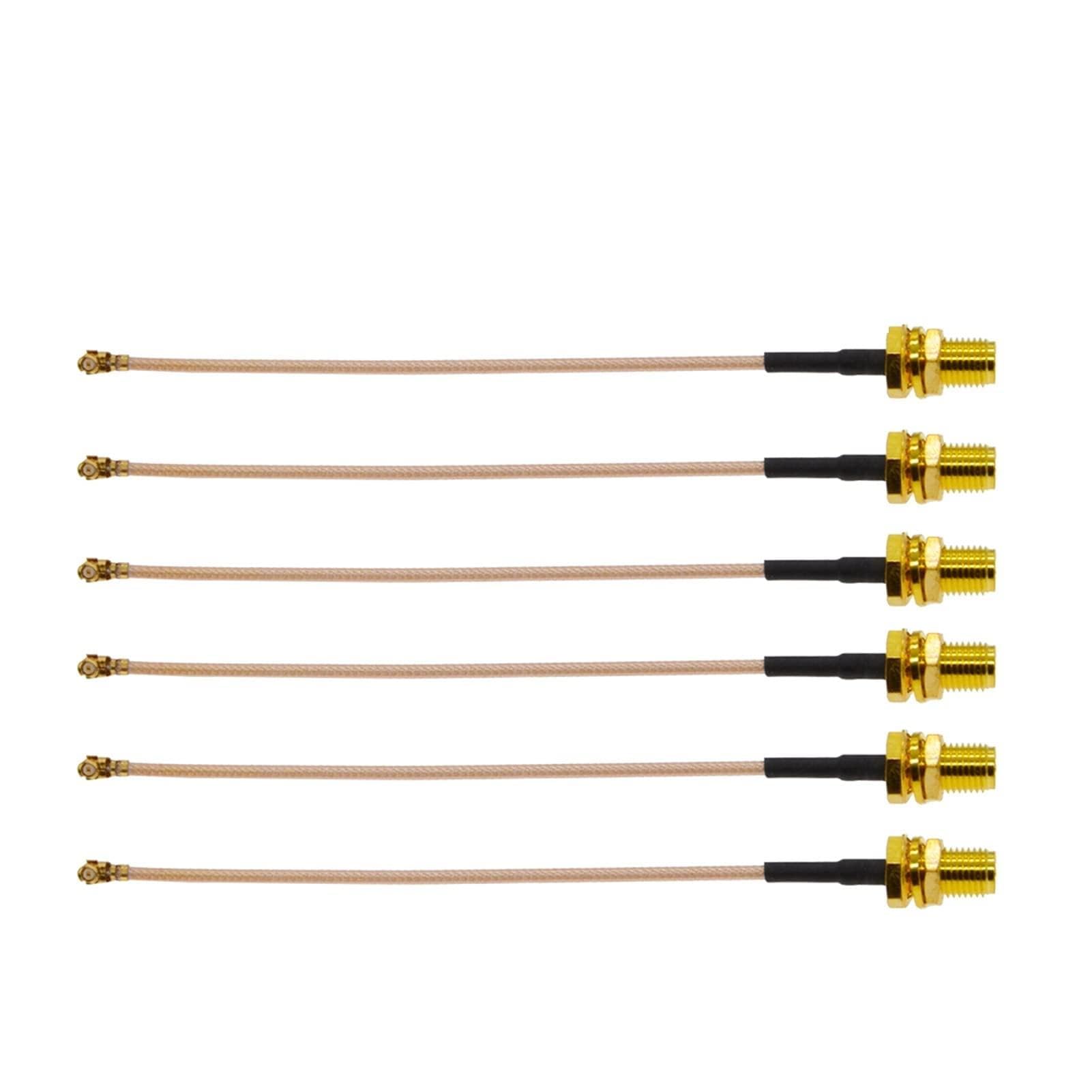 Qingqing Store 10 PZ/Lotto SMA Femmina A UFL/u.FL/IPX/IPEX1 Connettore Femmina Coassiale Treccia Antenna Cavo di Estensione RG178 SMA IPEX Cavo (Color : SMA F to IPEX-1, Size : 15CM)
