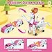 SOYUOI 2-in-1 Mars Deer Transformation Car Toy -Magnetic Collision Robot & Dinosaur Deformation Toy for Kids | Exciting Gift for Boys and Girls | Perfect for Birthdays and Christmas (Pink)
