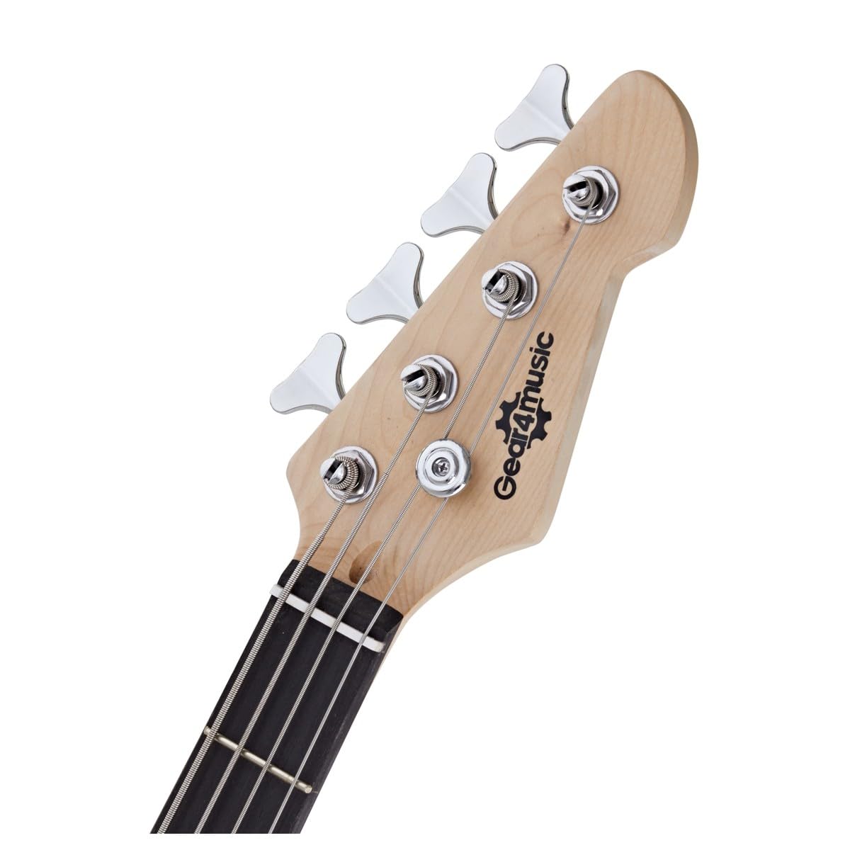Basso LA di Gear4music, Rosa | Per giovani principianti, legni leggeri per il comfort, bassi puliti e decisi, cavo jack e borsa gratuiti