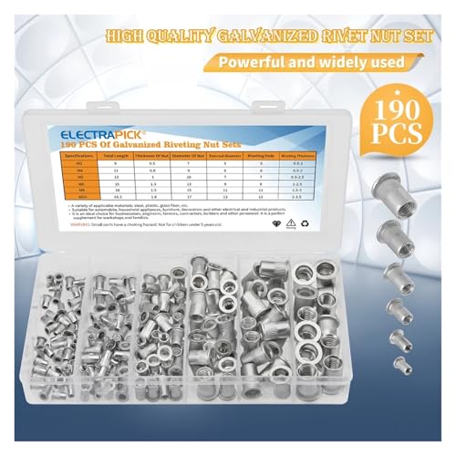 Écrous à rivets en aluminium M3 à M10 pour assemblage solide et taraudage de tôle