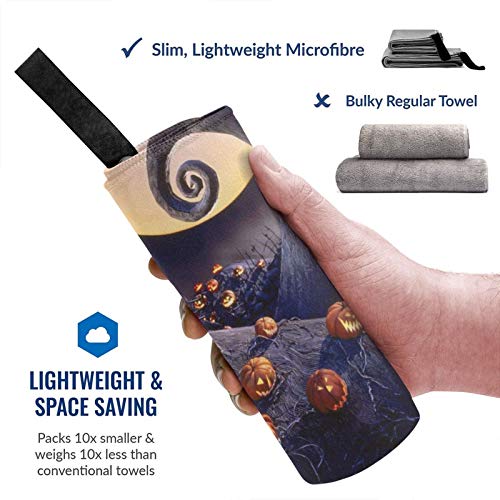 Msguide The Nightmare Before Christmas Large Bath Towel Super Soft Lightweight Beach Towel Highly Absorbent Bath Sheet Quick Dry Towel For Swimming, Sports, Beach, Gym, Bathroom (27.5" X 55") #TOP1