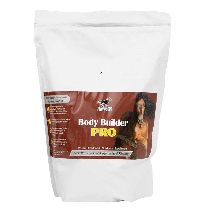 Suplemento para Equinos Pennwoods Pro Whey Protein em Pó, 49% Gordura e 39% Proteína, 1,81 kg