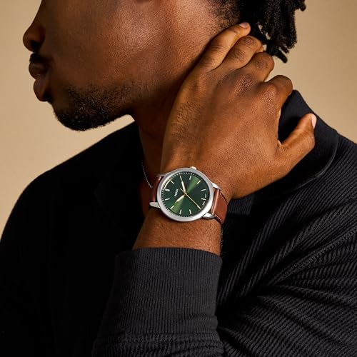 Image of Fossil Men's Minimalist Quartz Stainless Steel Three-Hand Watch for Men