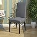 Weshine Knit Spandex Fabric Stretch Dining Room Chair Slipcovers Set of 4 Navy