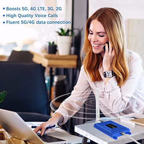 Home 5G Cell Phone Signal Booster - Boosts 5G 4G Lte Data | Covers Up To 4,000 Sq.ft | Works With All Us Carriers Verizon, At&T, Straight Talk, Sprint, U.s. Cellular | Fcc Approved #TOP2