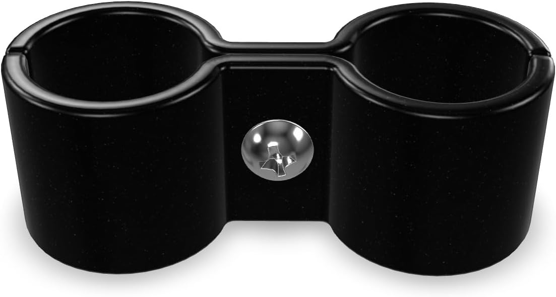 4 Pack! Black Post Clamp – Durable, Secure Connection for Wire Shelving Units, Easy to Install, Space-Saving Solution, Heavy-Duty Support Pack