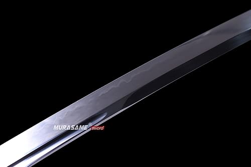 Miniatura 5 de MURASAME Katana Espada Arcilla Templada T10 Acero Real Hamon Espiga Completo Maquinilla de afeitar Sharp Kill Bill