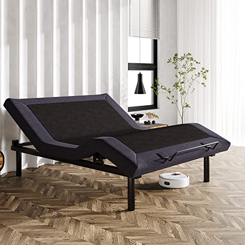 Muticor Queen Size Adjustable Bed Frame Ergonomic Bed Base With Independent Head And Foot Incline, Wireless Remote, Quiet Motor, Anti-Snore, Zero-Gravity, Quick Assembly, 2023 Model, Thick #TOP30