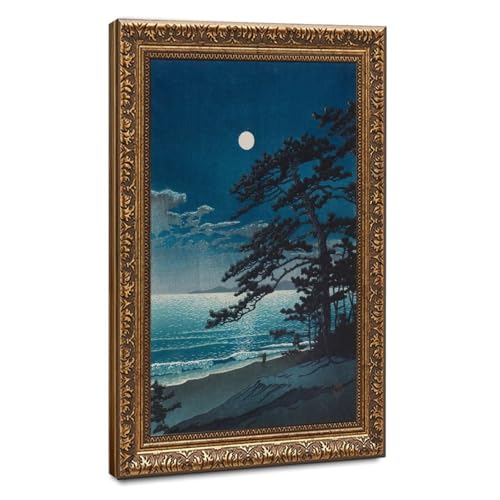 Toile lune printanière à Ninomiya Kawase Hasui pour sublimer la décoration de votre bureau