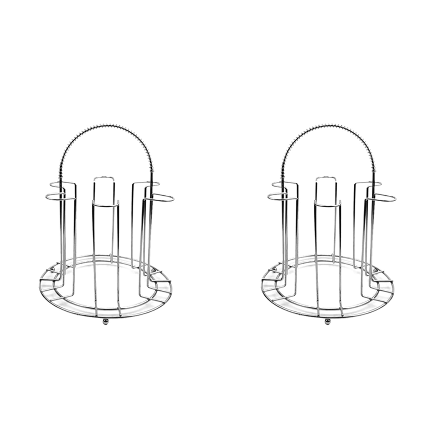 Hndhbfgrt 2X Glass Cup Mug Holder Rack, Bottle Drying Rack, Metal Mug Holder, Non Slip Cup Mug Organizer Tree, Coffee Mug Holder