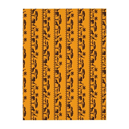 Bapcoku Savanna African Ethnic Table Cloth, Oil-Proof And Water Resistance Tablecloth, Kitchen Dining Room Decorative Table Cover Outdoor And Indoor Party Decorations, 54"X72" Rectangular #TOP4